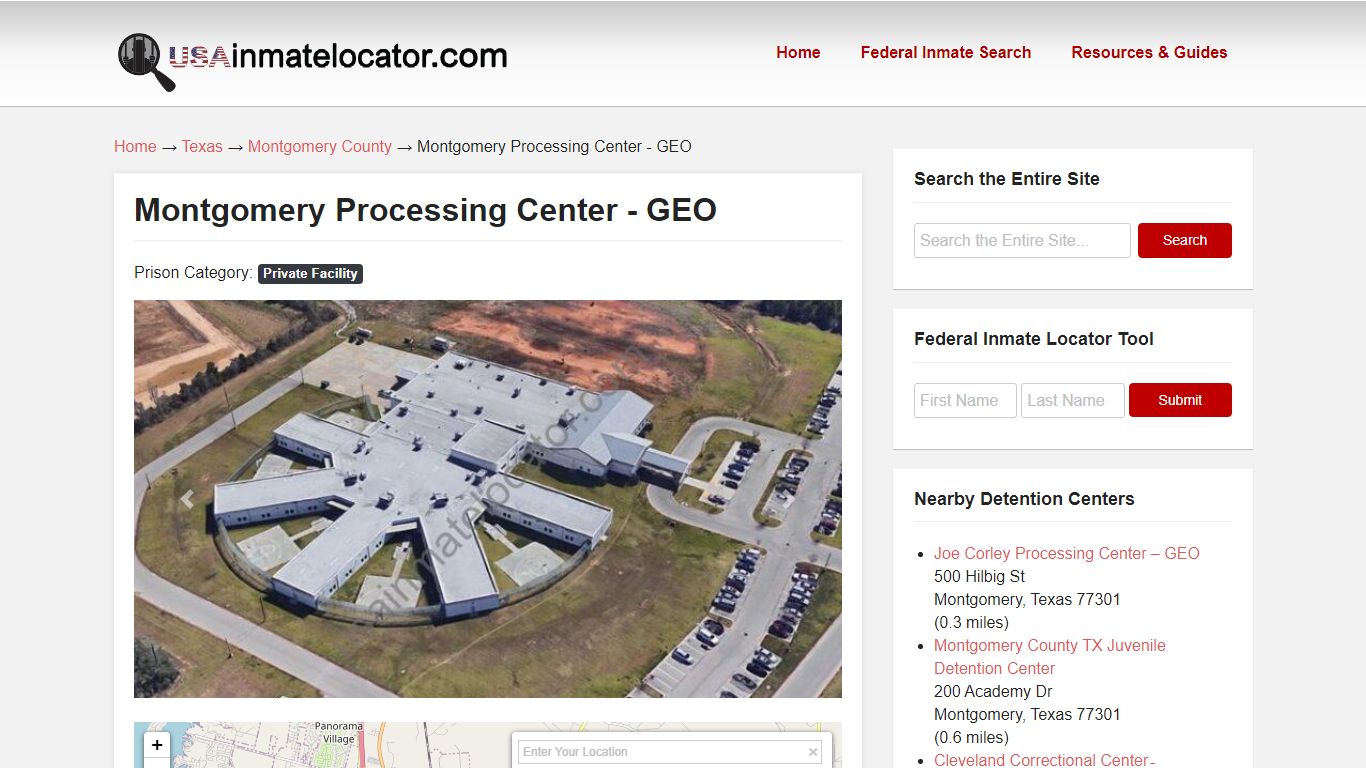 Montgomery Processing Center – GEO | USA Inmate Locator